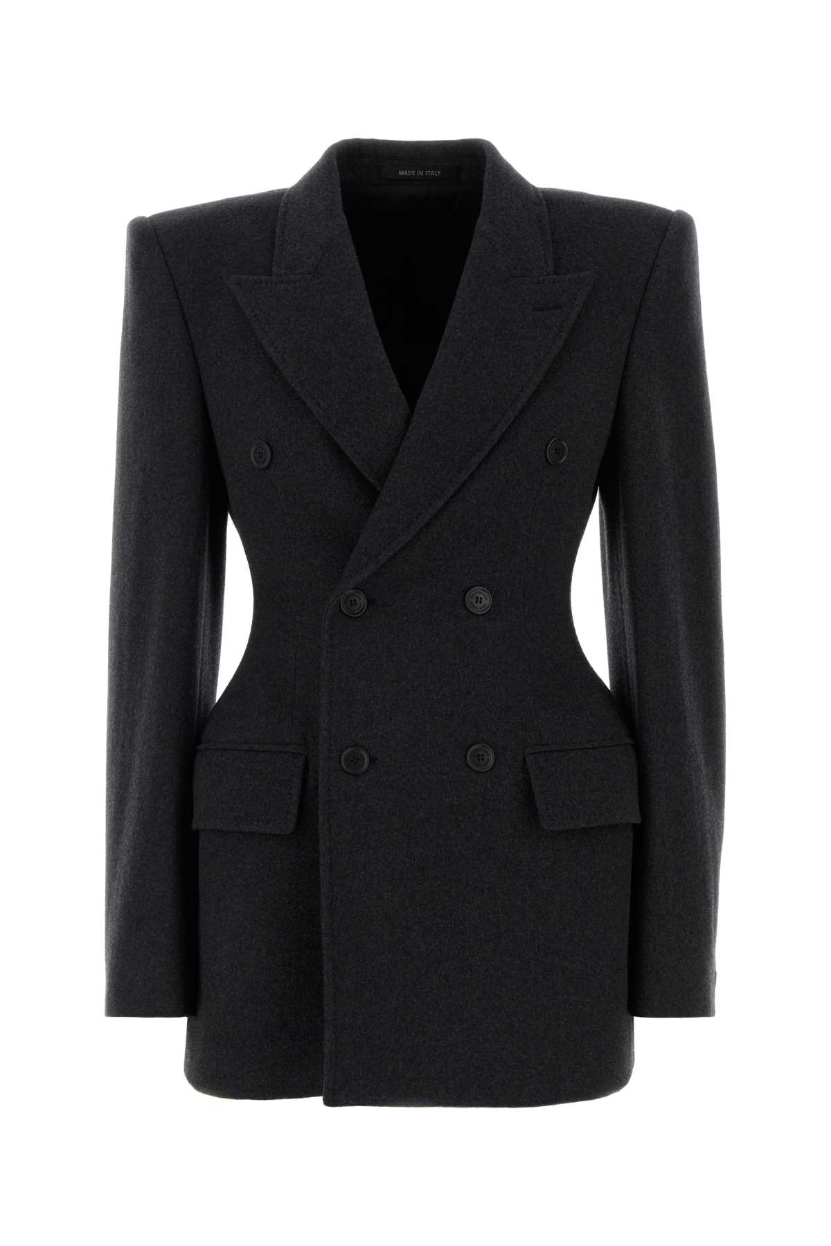 Balenciaga Charcoal Cashmere Blend Blazer Dark Heather Grey Giacche E Gilet – Women