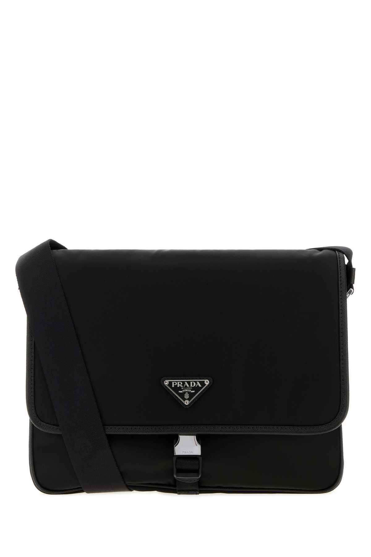Prada Black Canvas Shopping Bag Nero Borse A Mano – Men