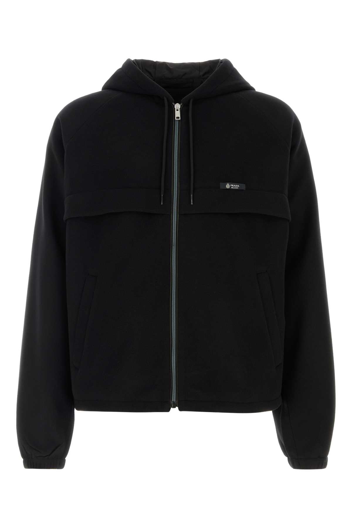 Prada Black Pile Jacket Nero Giubbini - Men