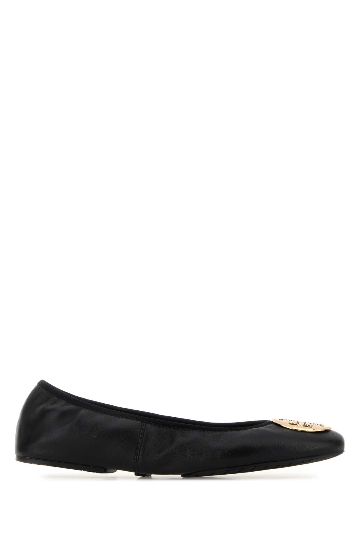 Tory Burch Black Leather Ballerinas 013 Ballerine – Women