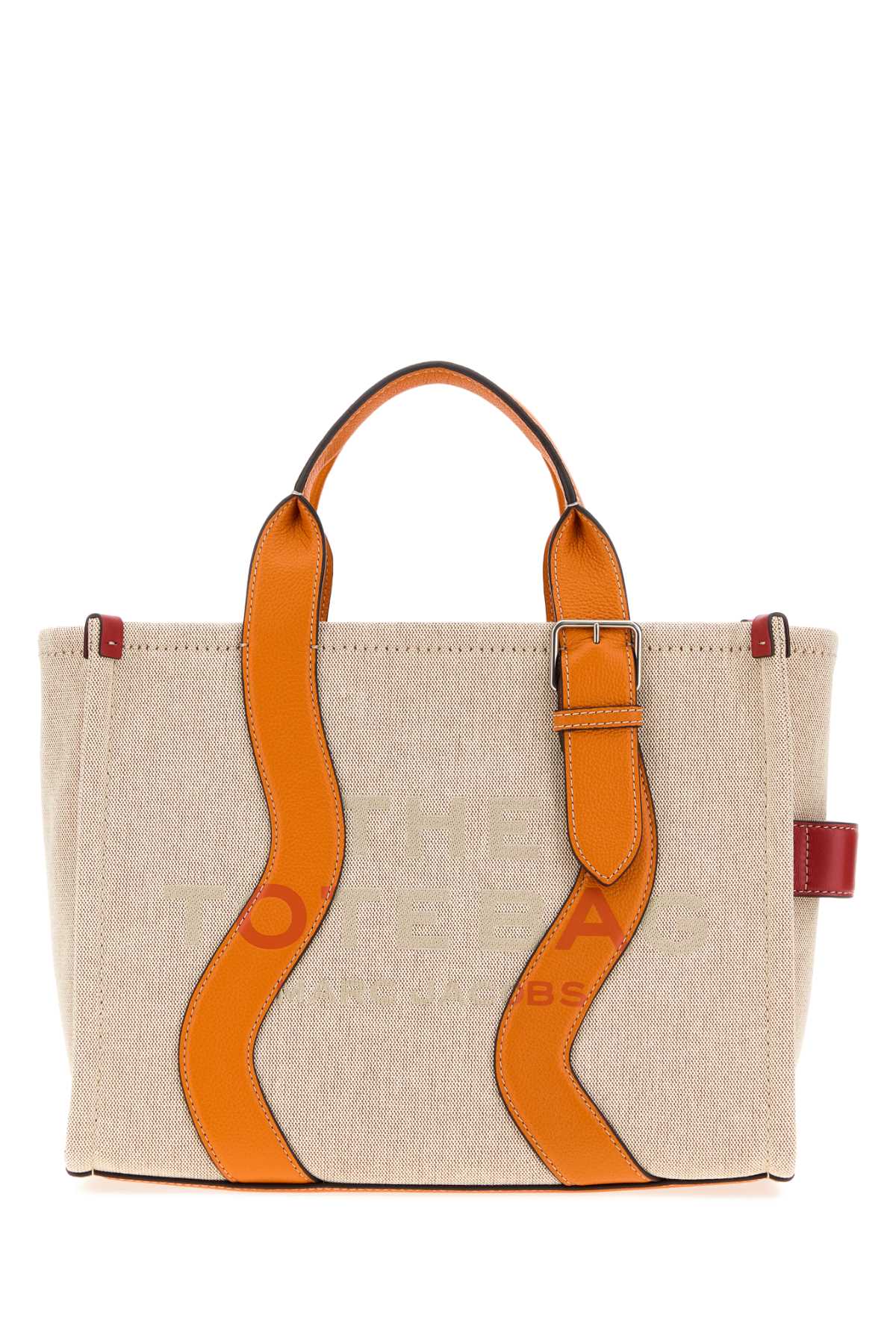 Marc Jacobs Beige Canvas Shopping The Tote Bag Beigeorange Borse A Mano – Women