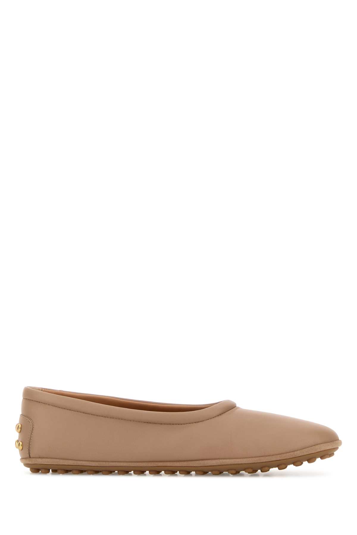 Tod’s Antiqued Pink Leather Ballerinas Rosalin Ballerine – Women