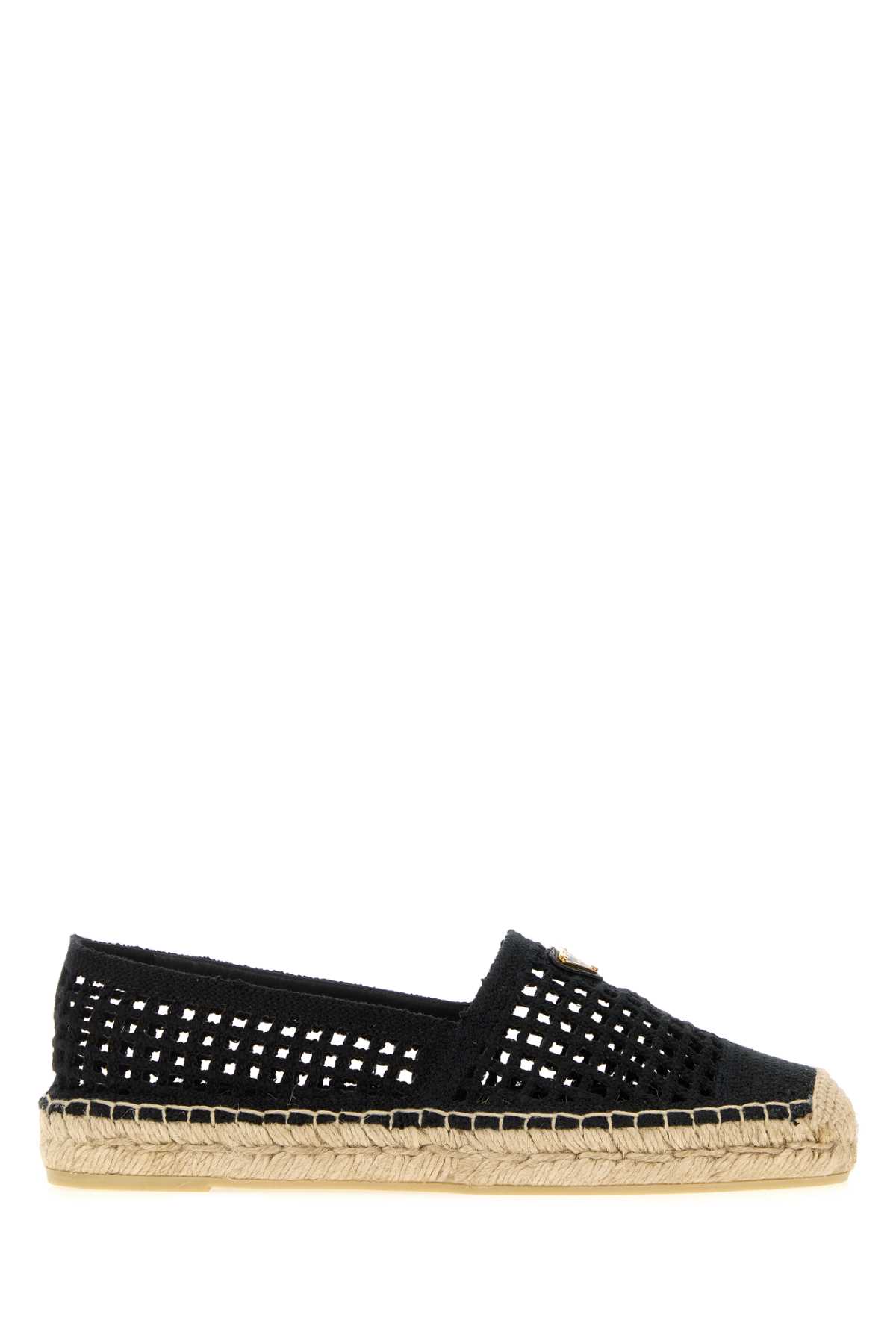 Prada Black Crochet Espadrilles Nero Espadrillas – Women
