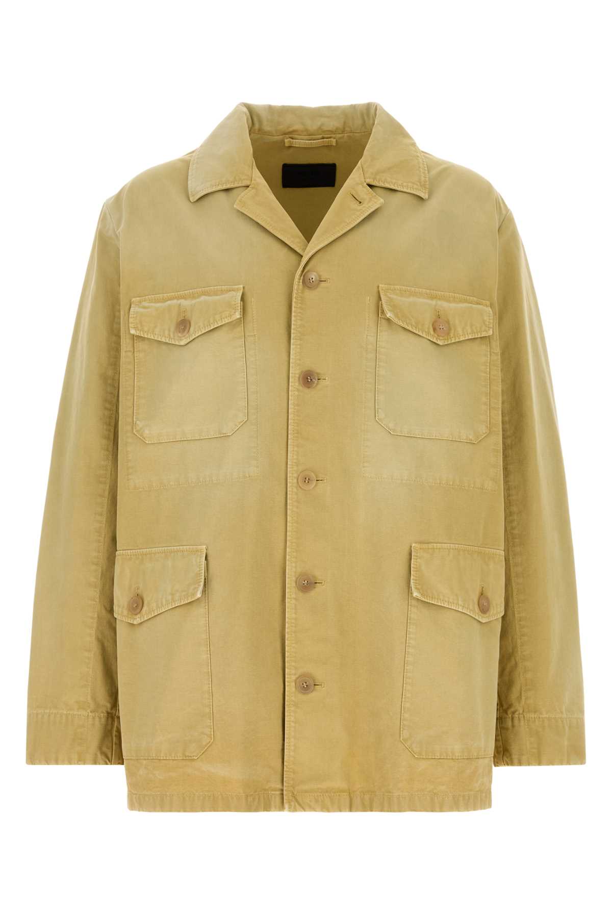 Prada Beige Cotton Jacket Corda Exterior: Giubbini - Men