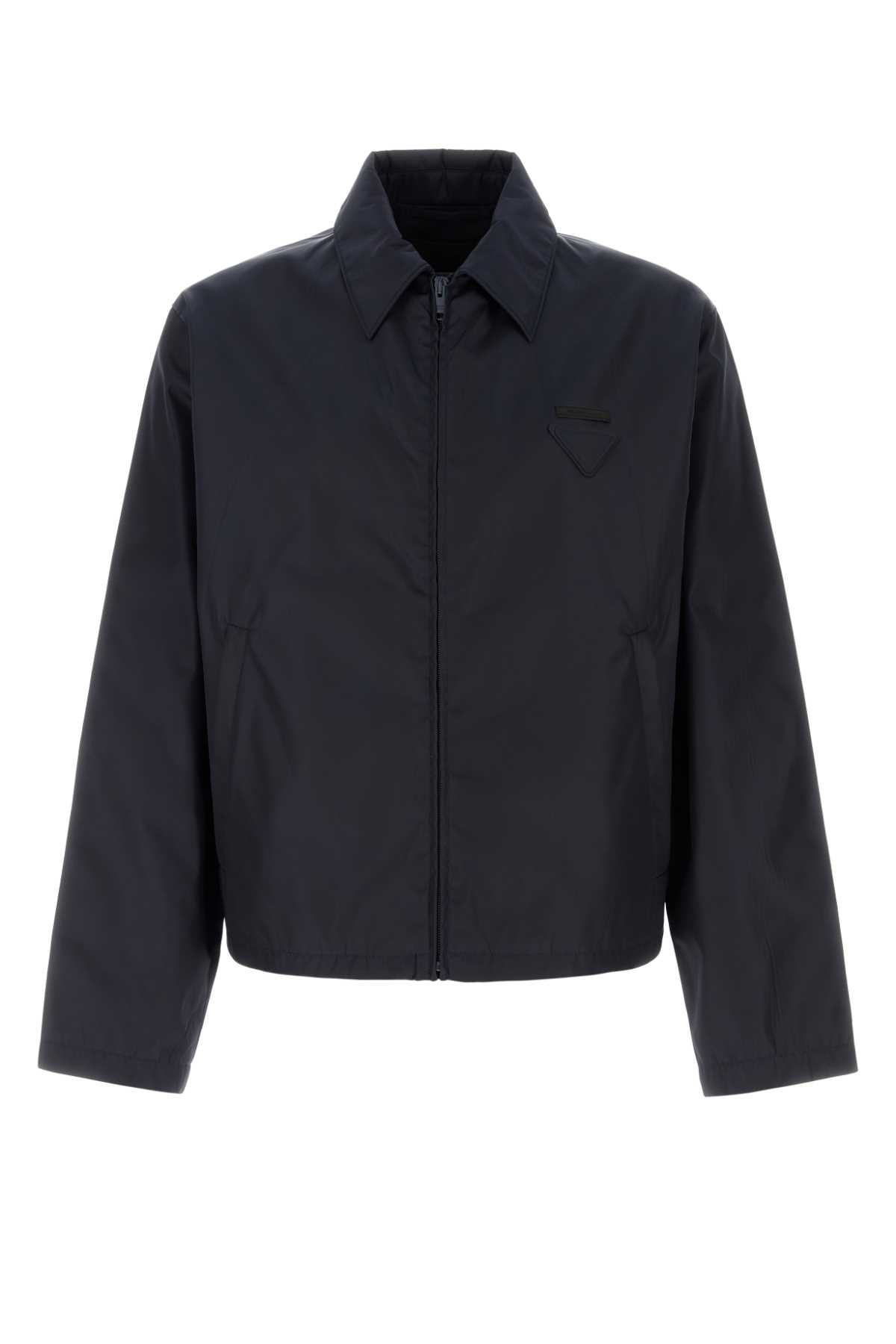 Prada Navy Blue Re-Nylon Jacket Blu Giubbini - Men