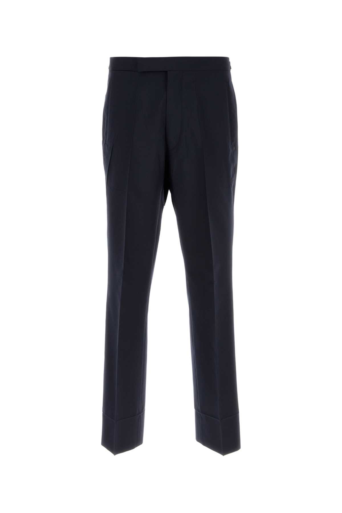 Patou Navy Blue Wool Blend Pant