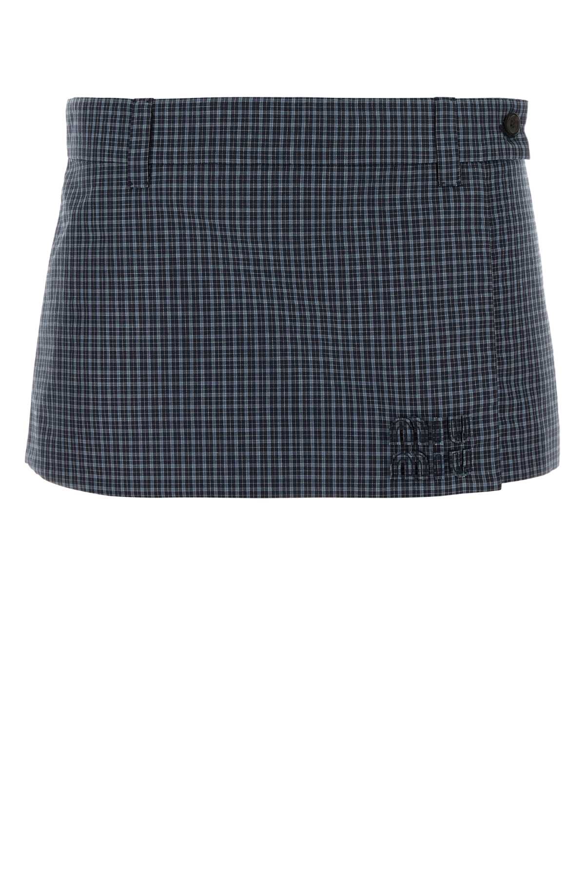 Miu Miu Bleu Skirt