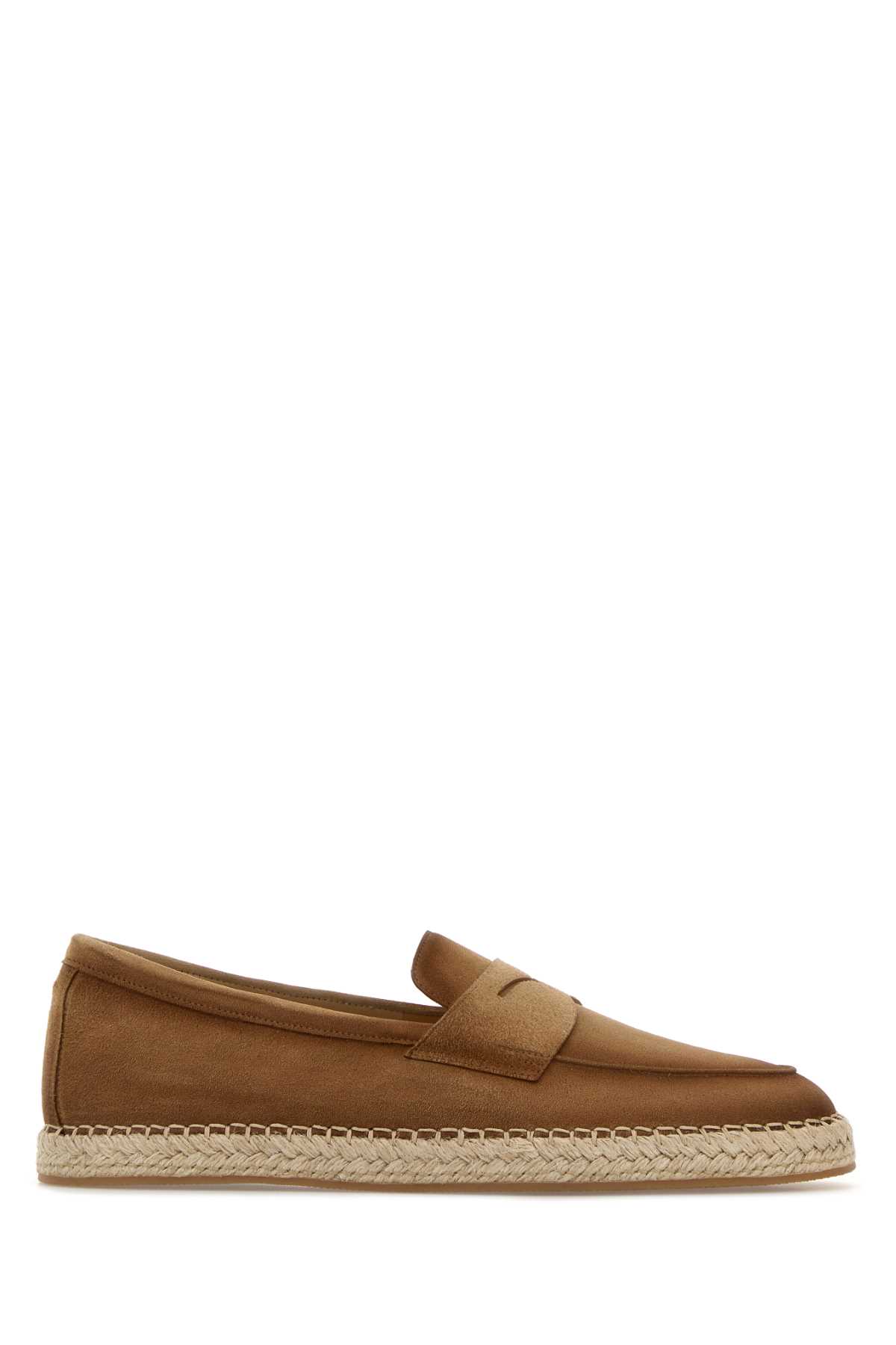 Santoni Camel Suede Carlo Espadrilles Beige Espadrillas – Men