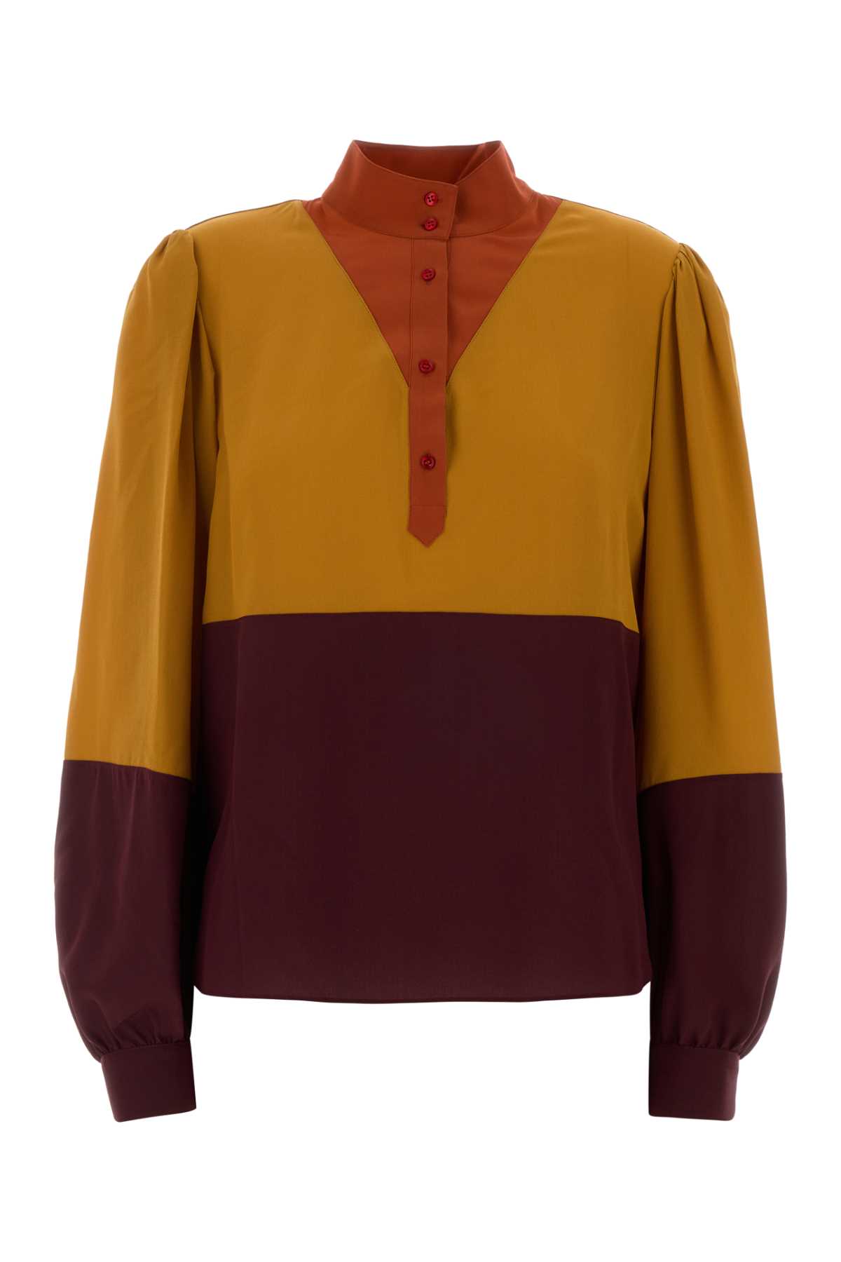Saint Laurent Multicolor Silk Blouse Liedevin Exterior: Maglie – Women