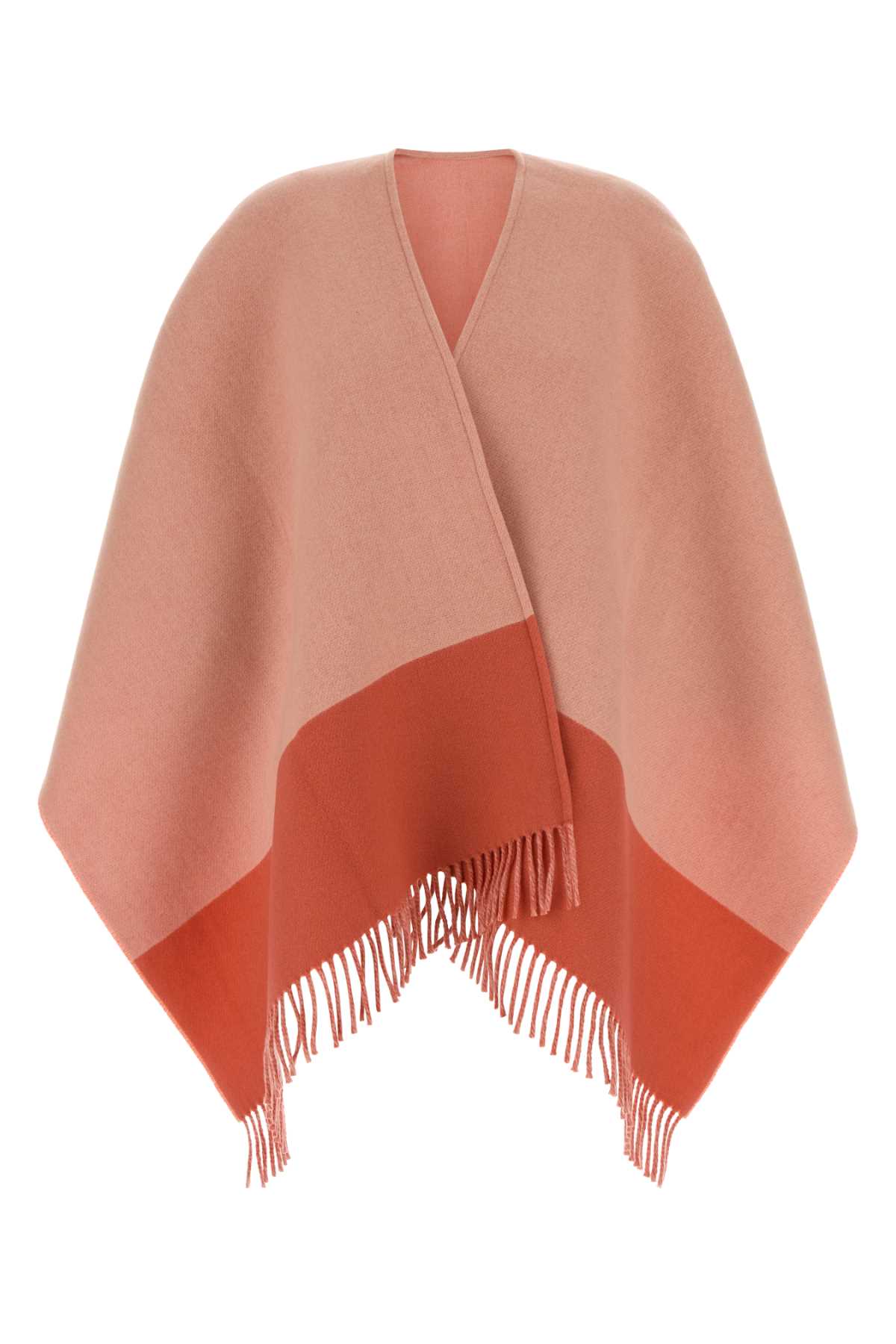 Gucci Pink Wool Blend Cape Roseatepink Wool/cachemire Cappotti – Women