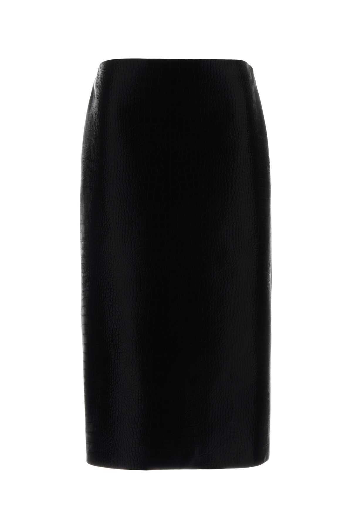 Gucci Skirt Blackblackblack Lamb Skin Gonne – Women