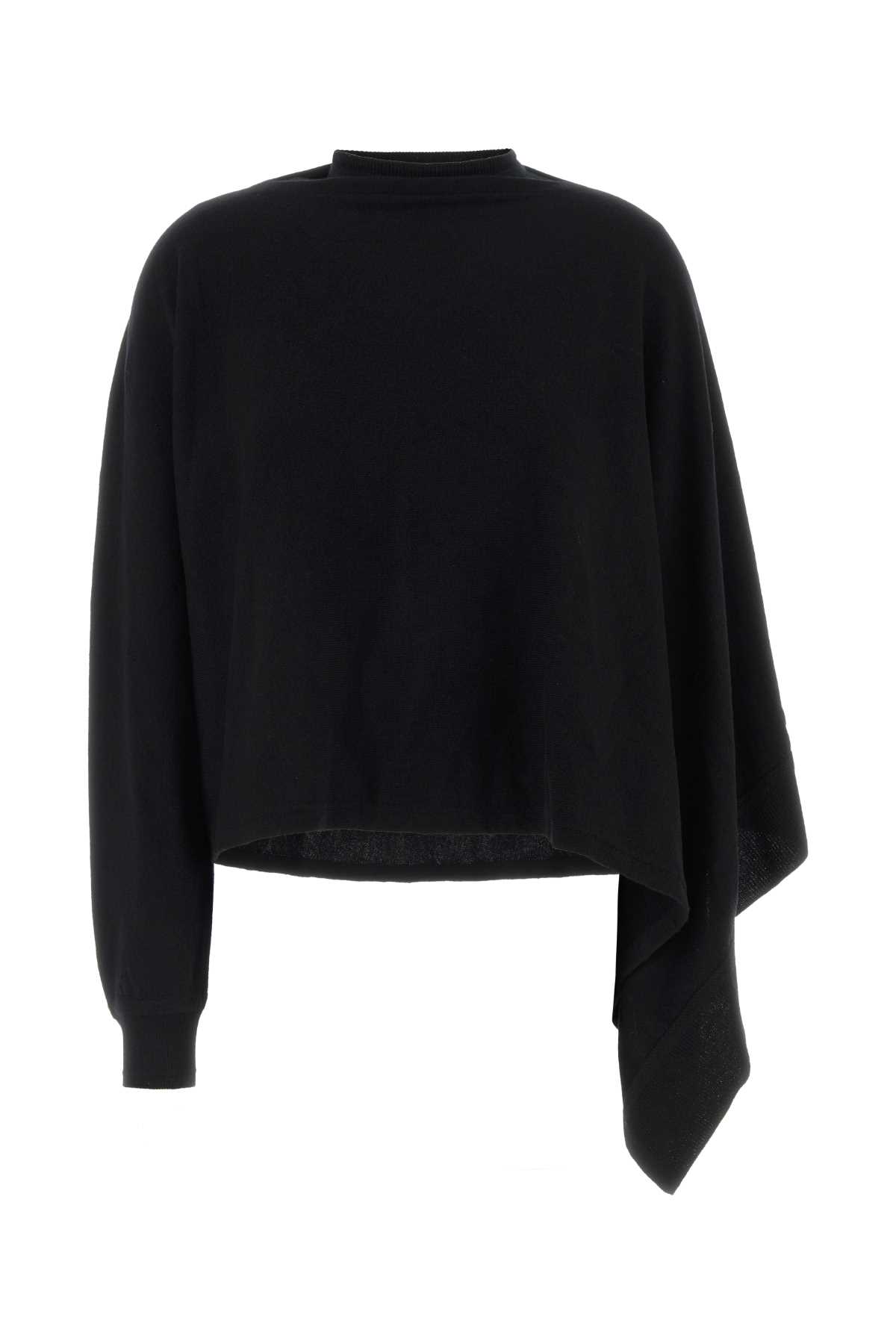 Jil Sander Black Wool Sweater Lana Vergine Maglie – Women