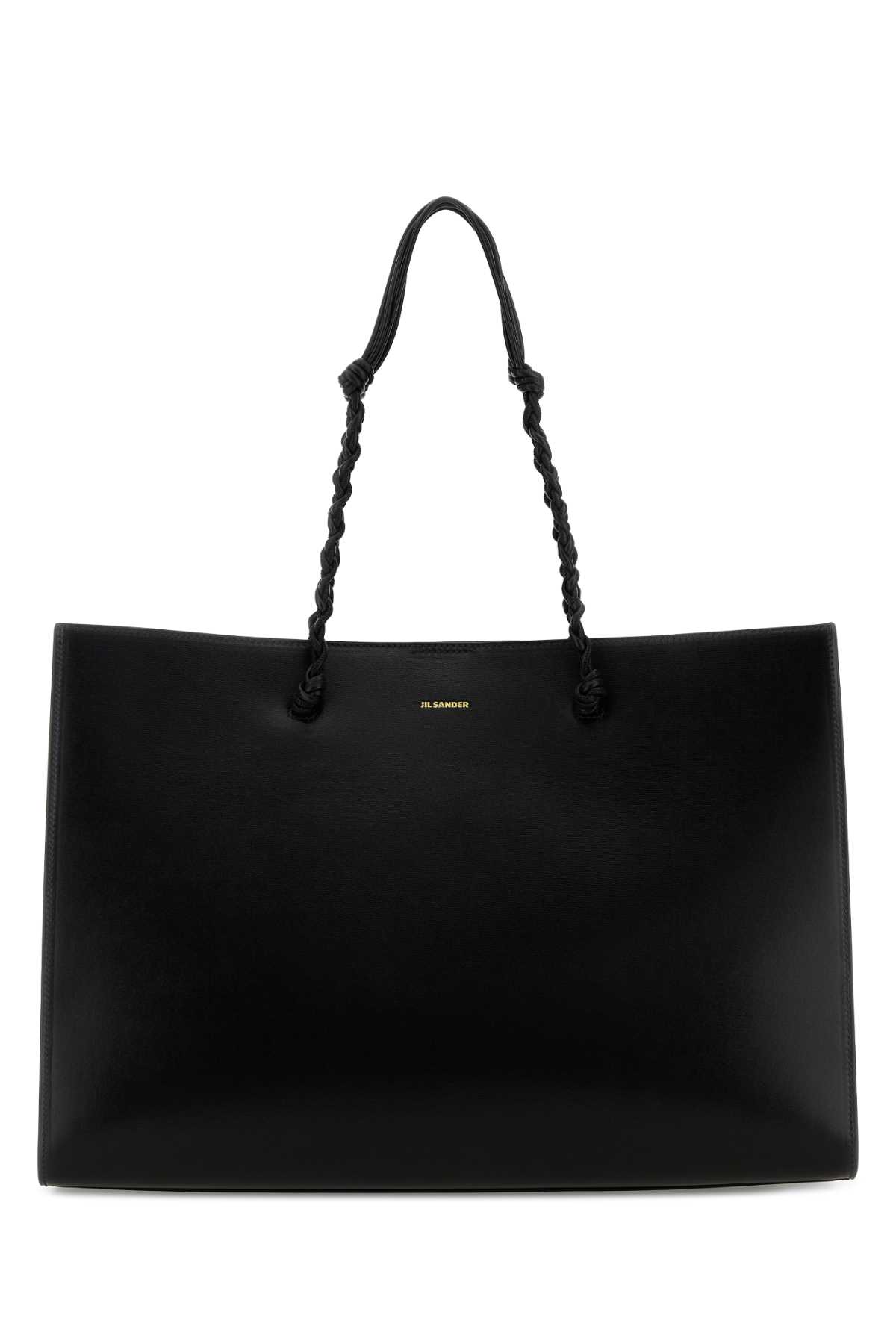 Jil Sander Black Leather Tangle Shopping Bag Borse A Mano – Women