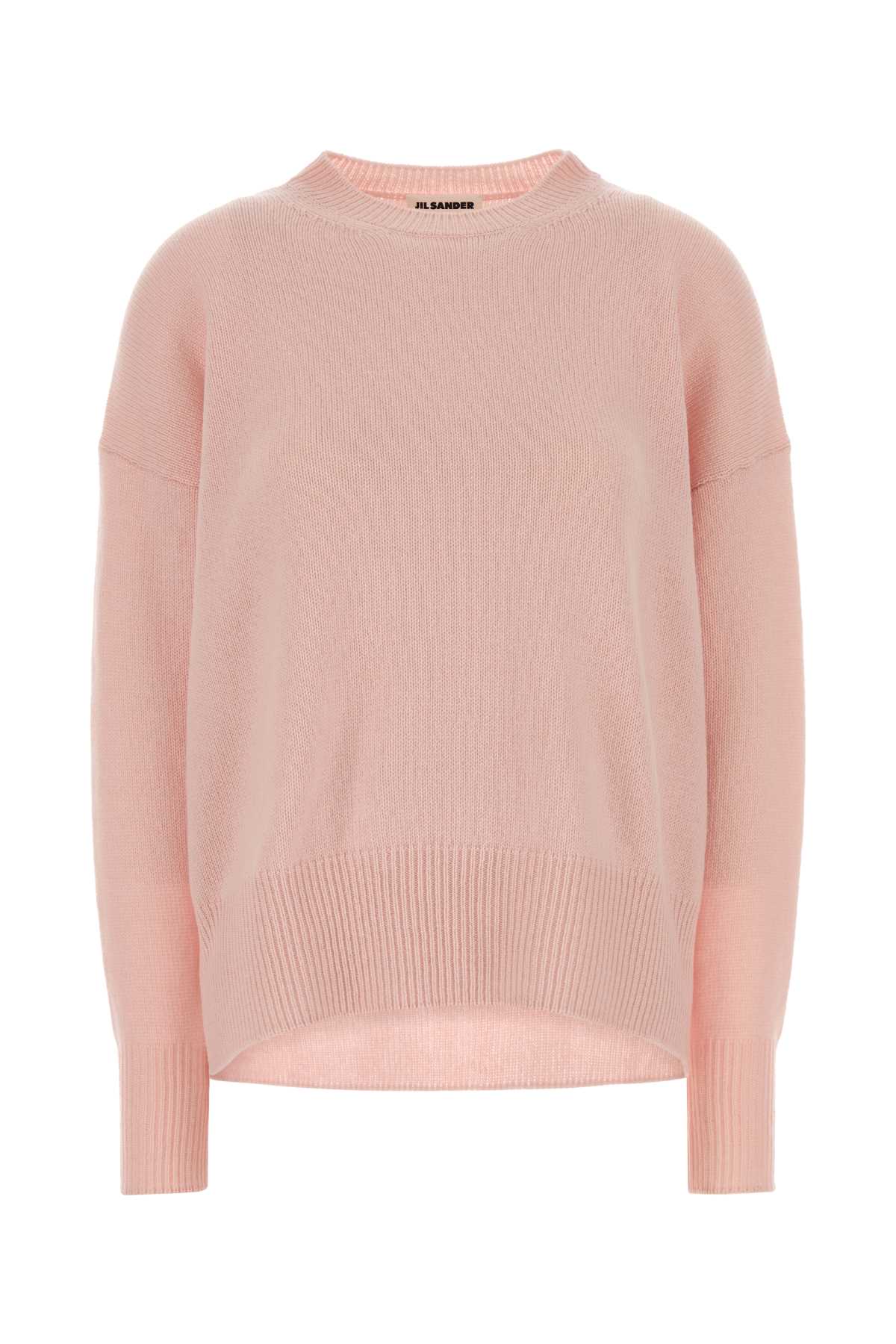 Jil Sander Pink Cashmere Oversize Sweater Lightpink Maglieria – Women
