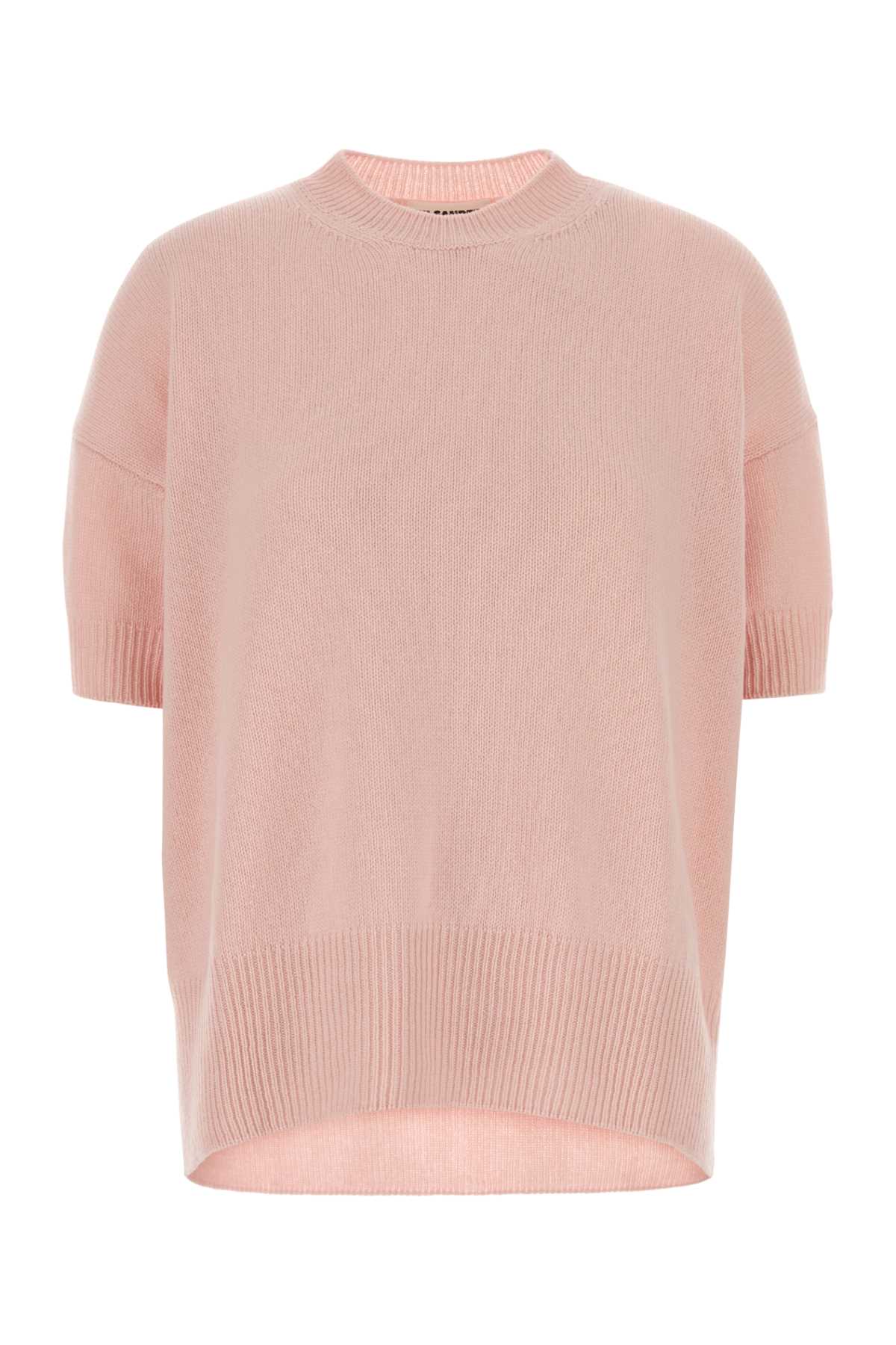 Jil Sander Pink Cashmere Sweater Lightpink Maglieria – Women