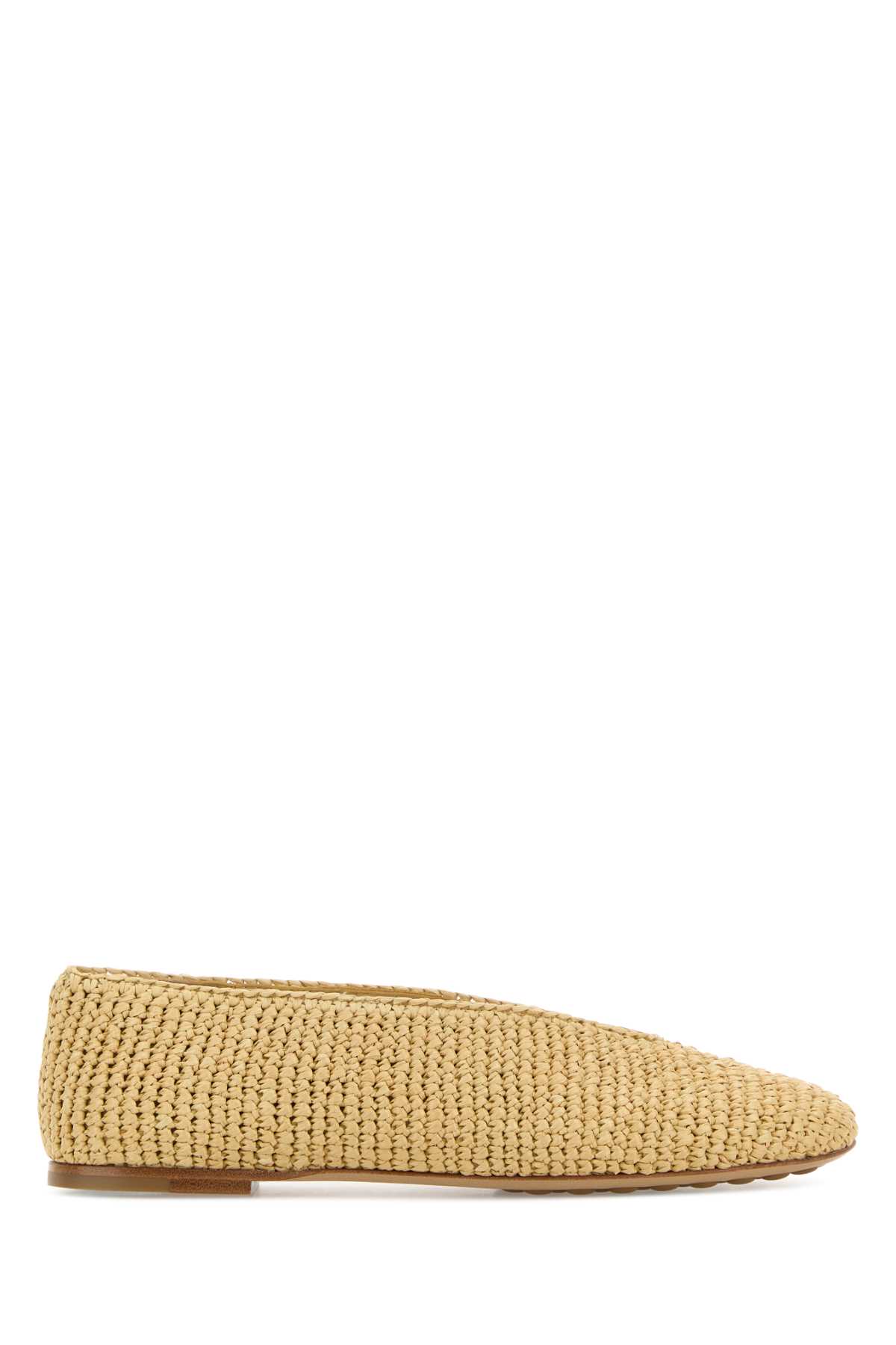 Bottega Veneta Raffia Rosa Ballerinas Natural Ballerine – Women