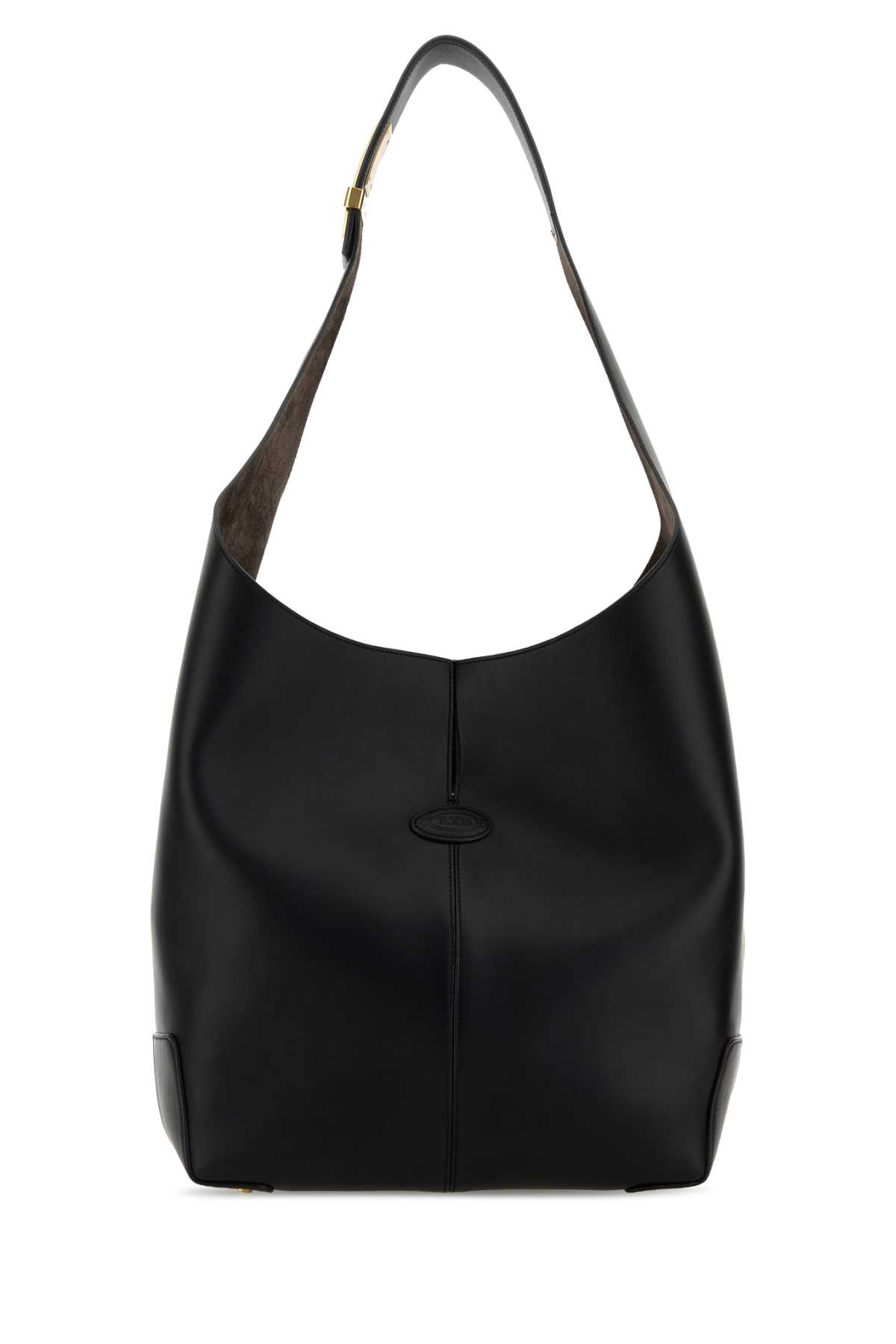 Tod’s Black Leather Tod S Di Bag Folio Bucket Nero Borse A Mano – Women