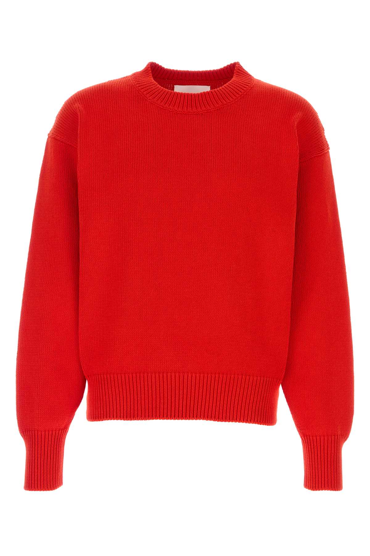 Jil Sander Red Cotton Sweater Chilired Cotone Maglie – Men
