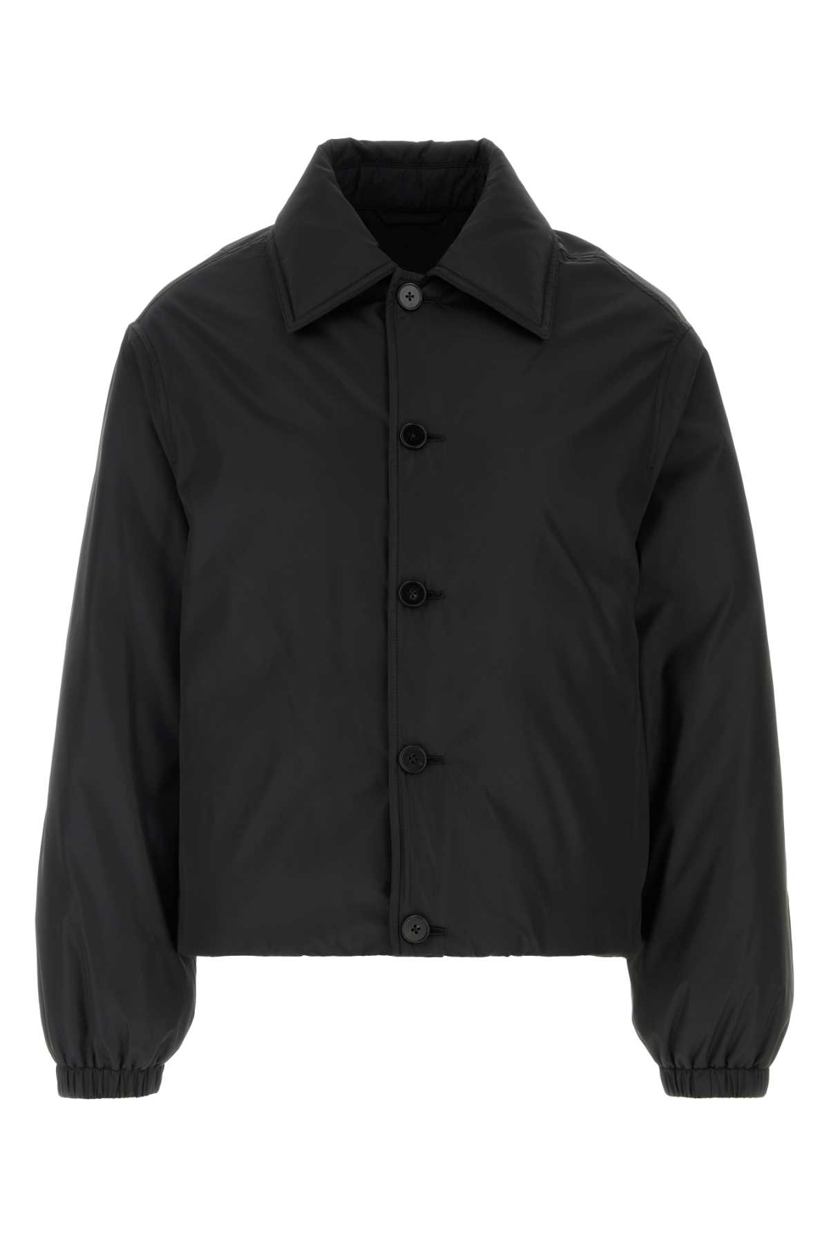 Jil Sander Black Polyester Padded Jacket Giubbini - Men