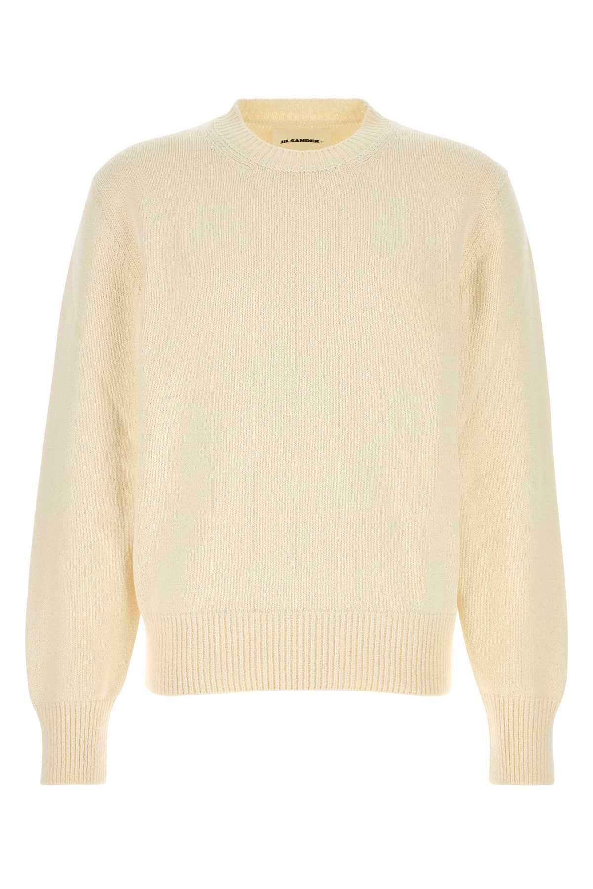Jil Sander Ivory Cotton Sweater Piuma Cotone Maglie – Men