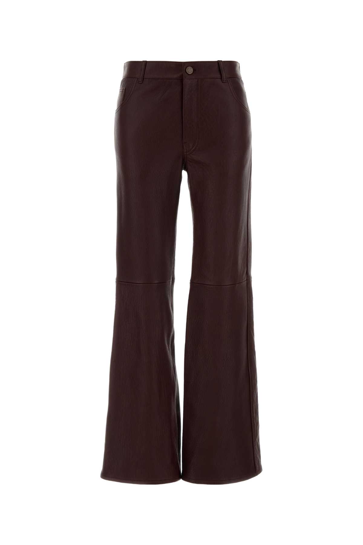 Chloé Grape Leather Flared Pant Fullvioline Exterior: Lamb Pantaloni – Women
