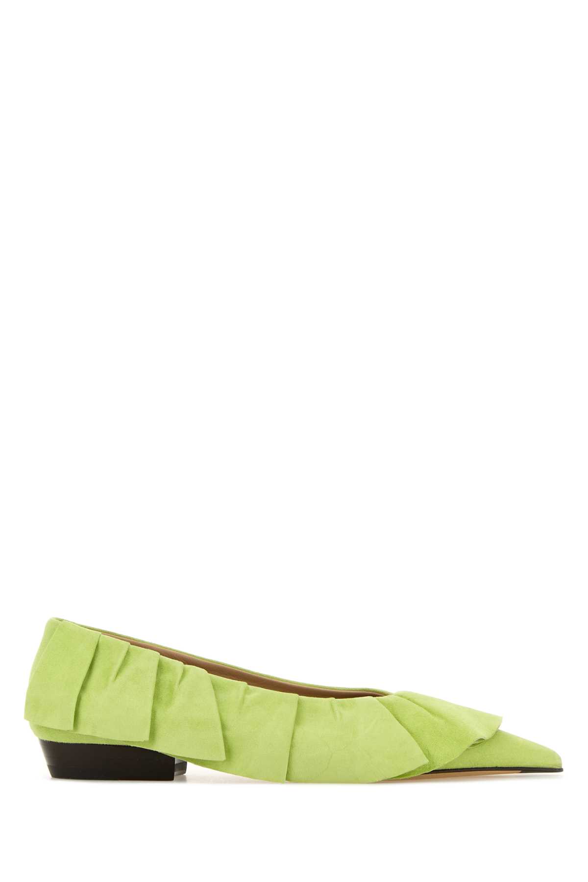 JW Anderson Pastel Green Suede Ballerinas Limegreen Ballerine – Women