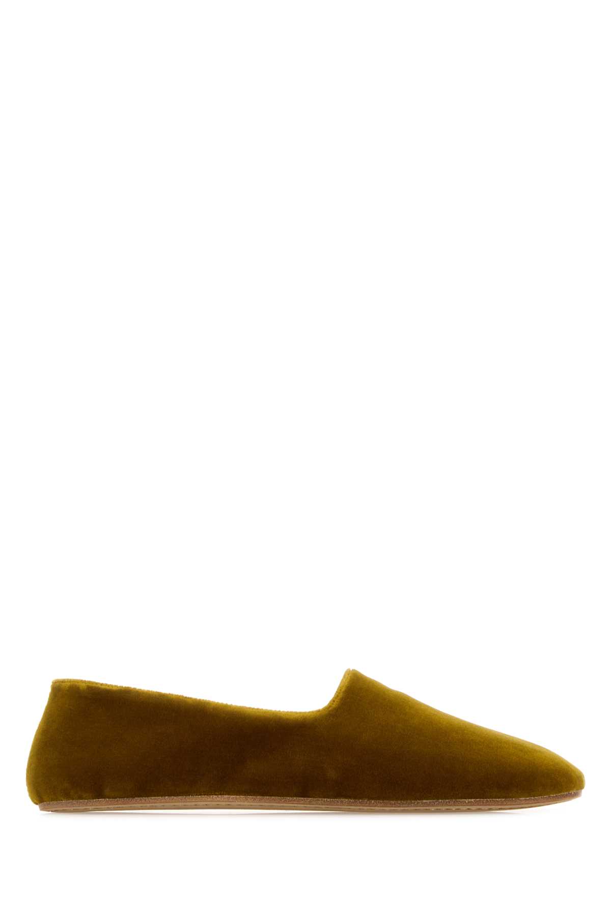 The Row Mustard Velvet Ponti Ballerinas Ballerine – Women