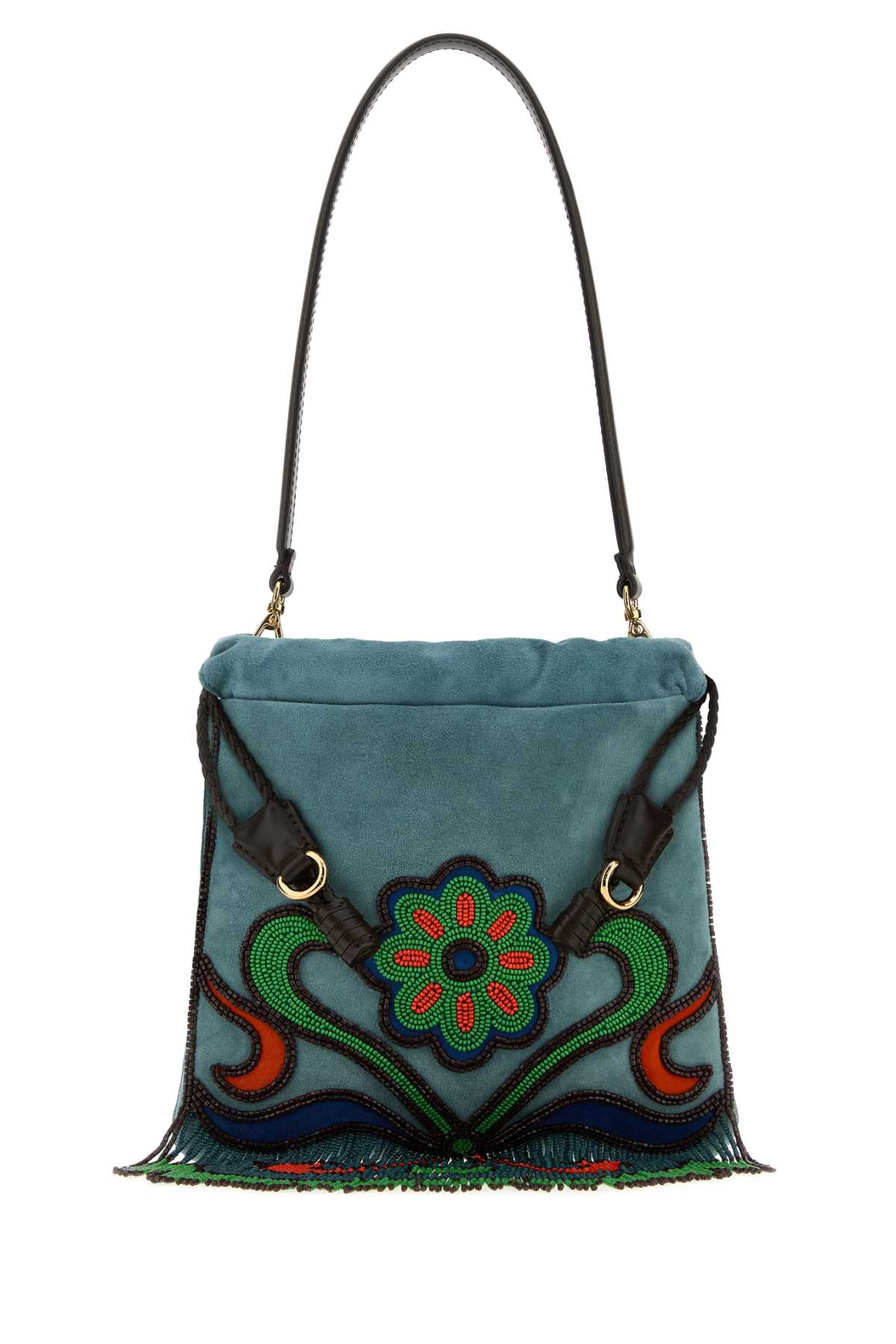 Etro Light Blue Suede Small Kalispera Bucket Bag Cartadazucchero Borse A Mano – Women