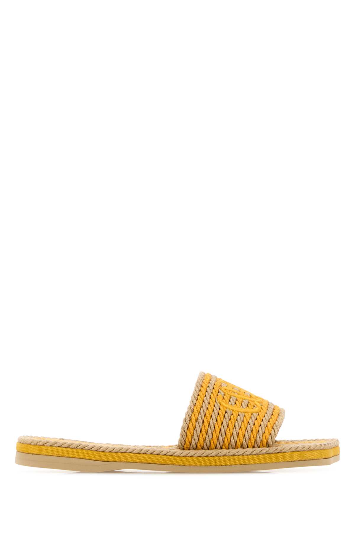 Chloé Embroidered Raffia Chloã ̈ Sand Slippers Honeygold – Women