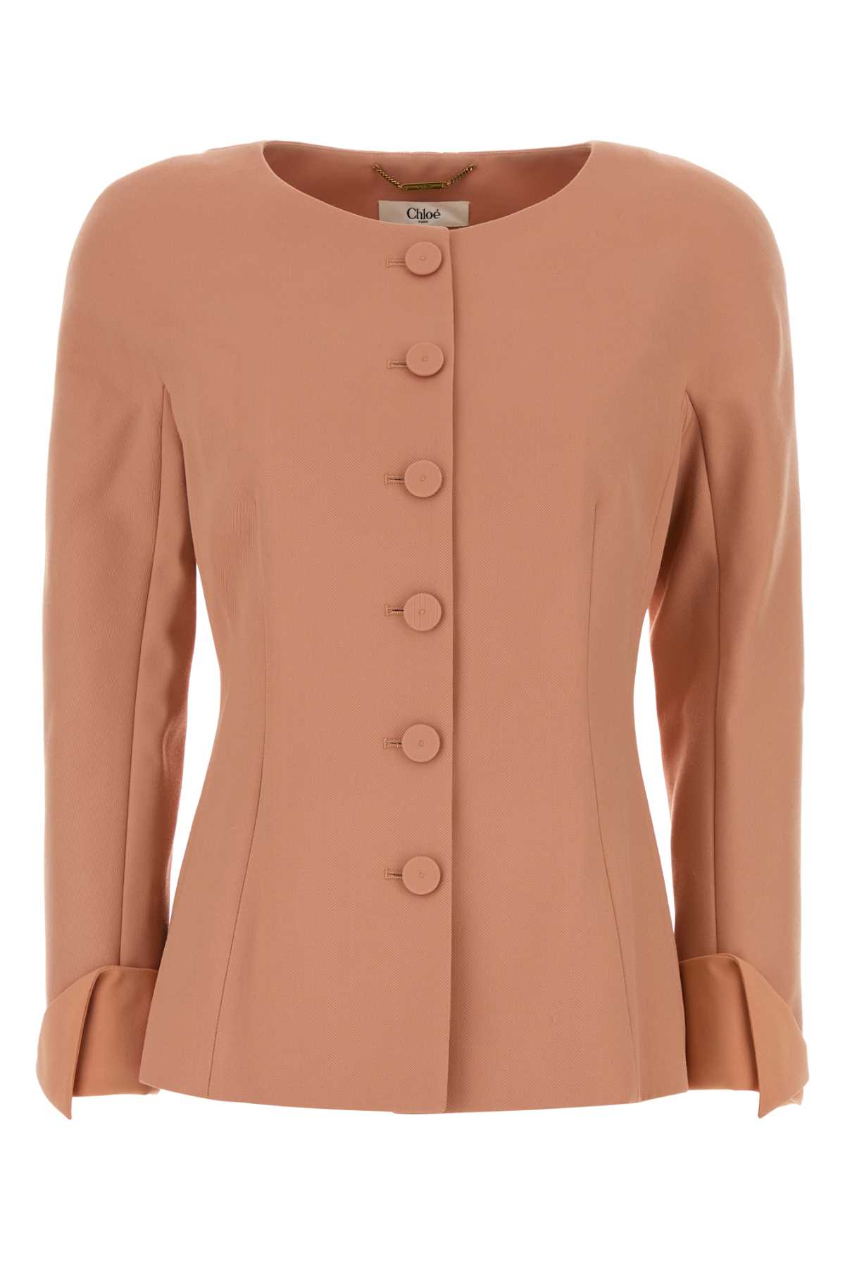 Chloé Antiqued Pink Wool Blazer Blushypink Giacche E Gilet – Women