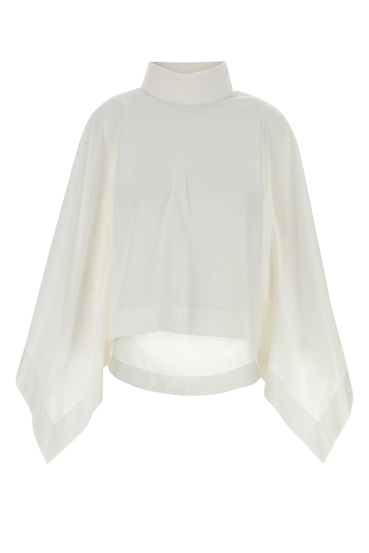 Carven White Cotton Cape Exterior: Maglie – Women