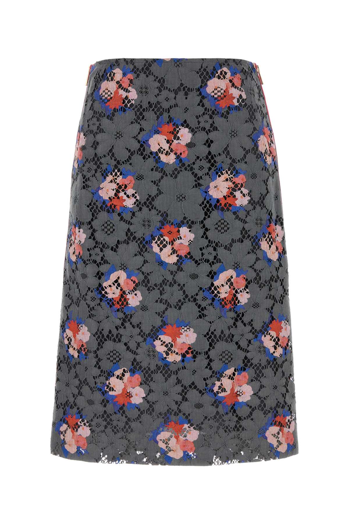 Fendi Printed Lace Skirt Asfalto-26 Gonne – Women