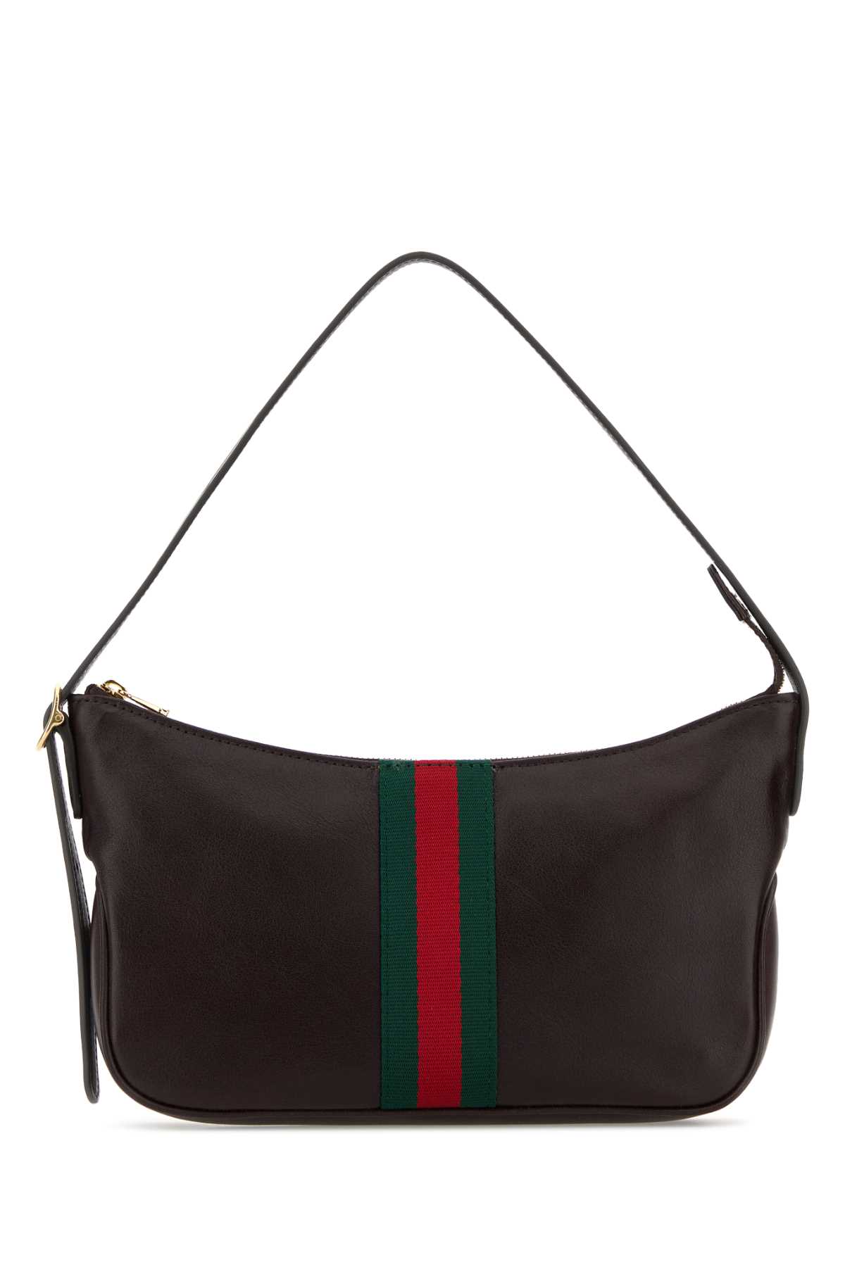 Gucci Dark Brown Leather Small Lunetta Shoulder Bag Joybrownvrv Borse A Mano - Men