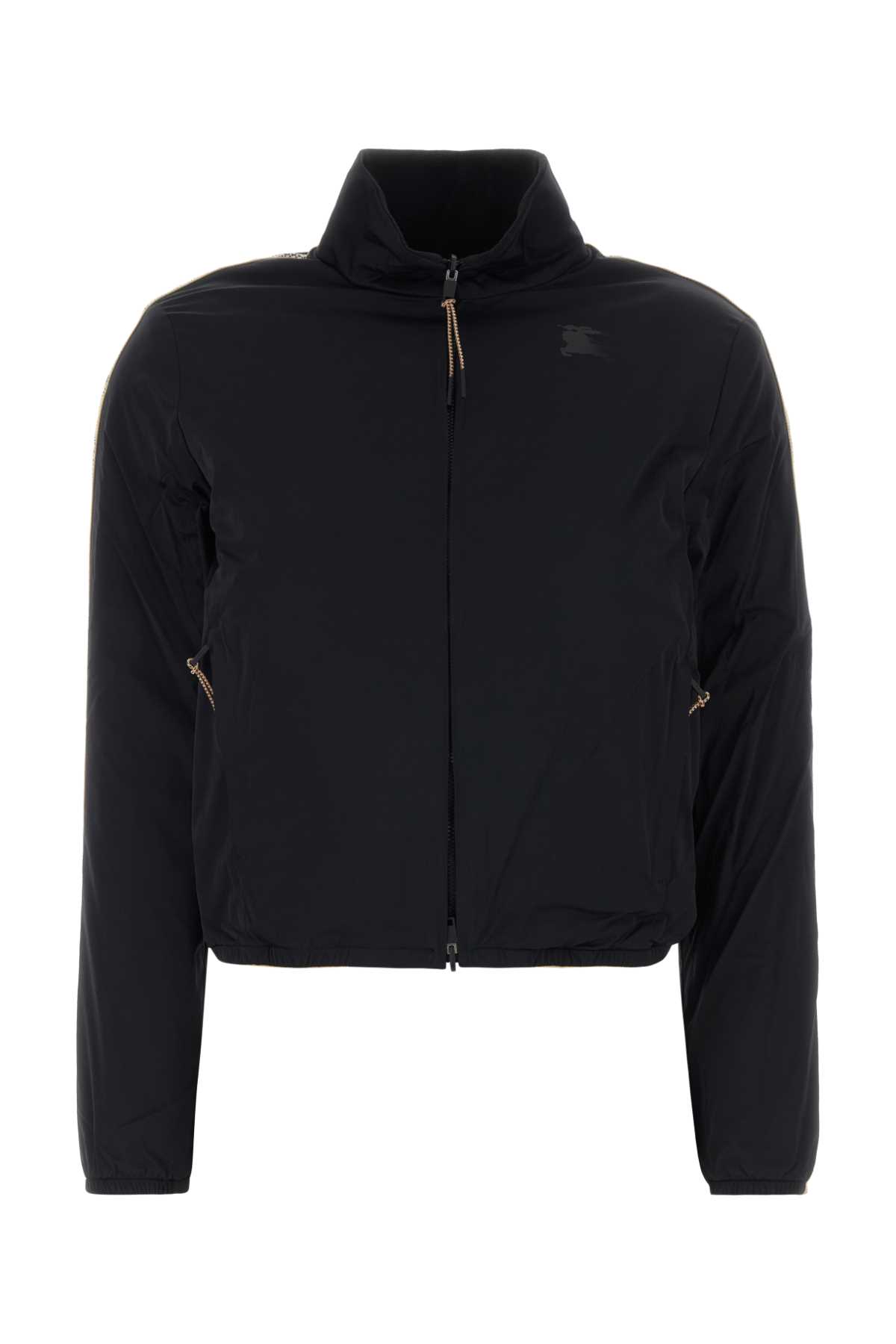 Burberry Black Stretch Nylon Reversible Jacket Giacche E Gilet - Women