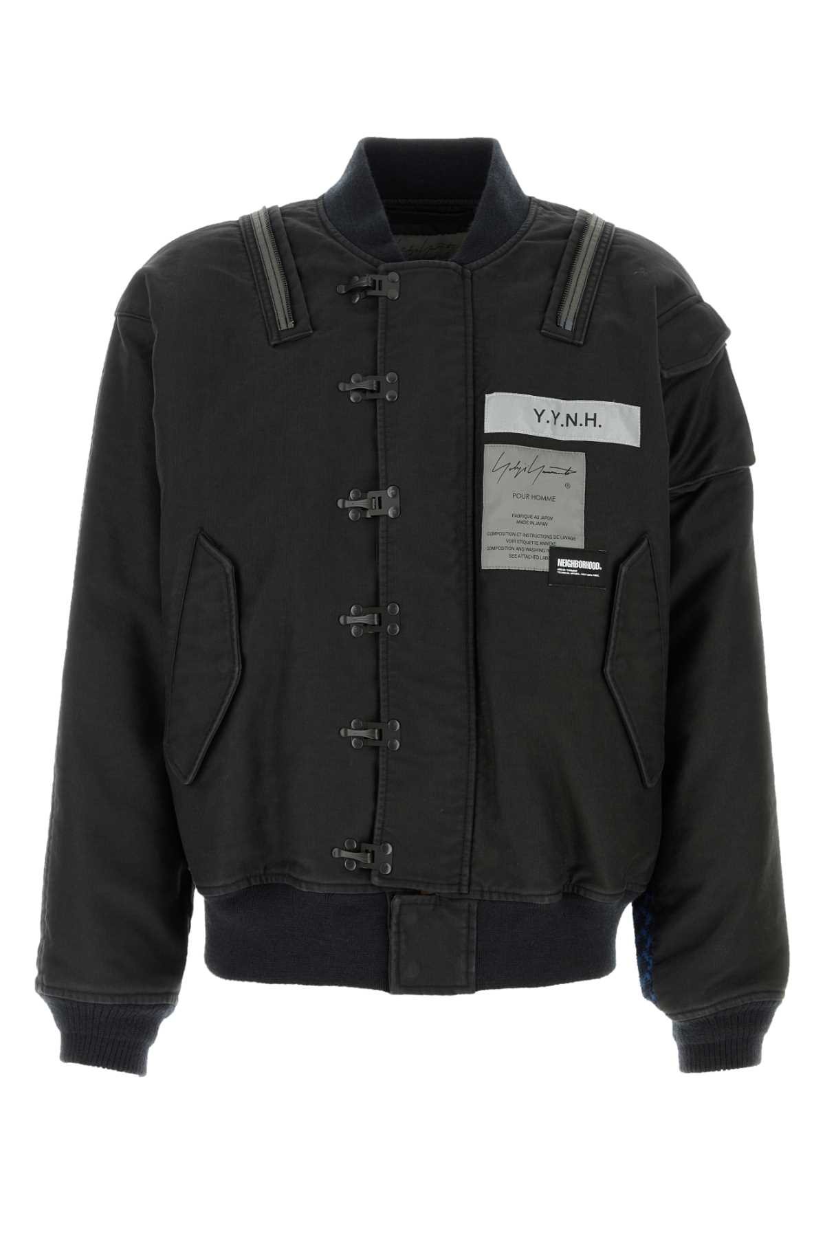 Black Denim Yohji Yamamoto X Neighborhood Bomber Jacket Giubbini – Men