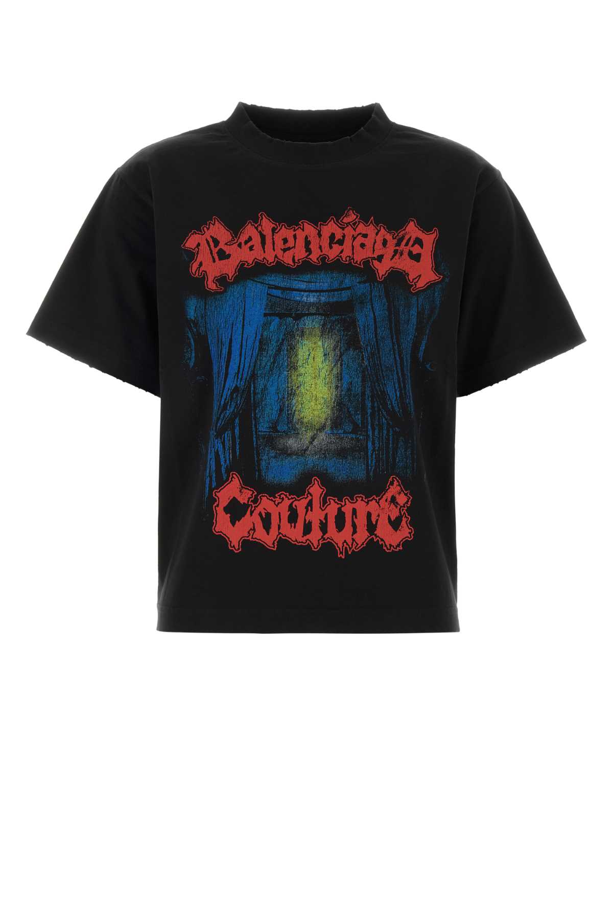 Balenciaga Black Cotton T-Shirt T R Elastan – Women