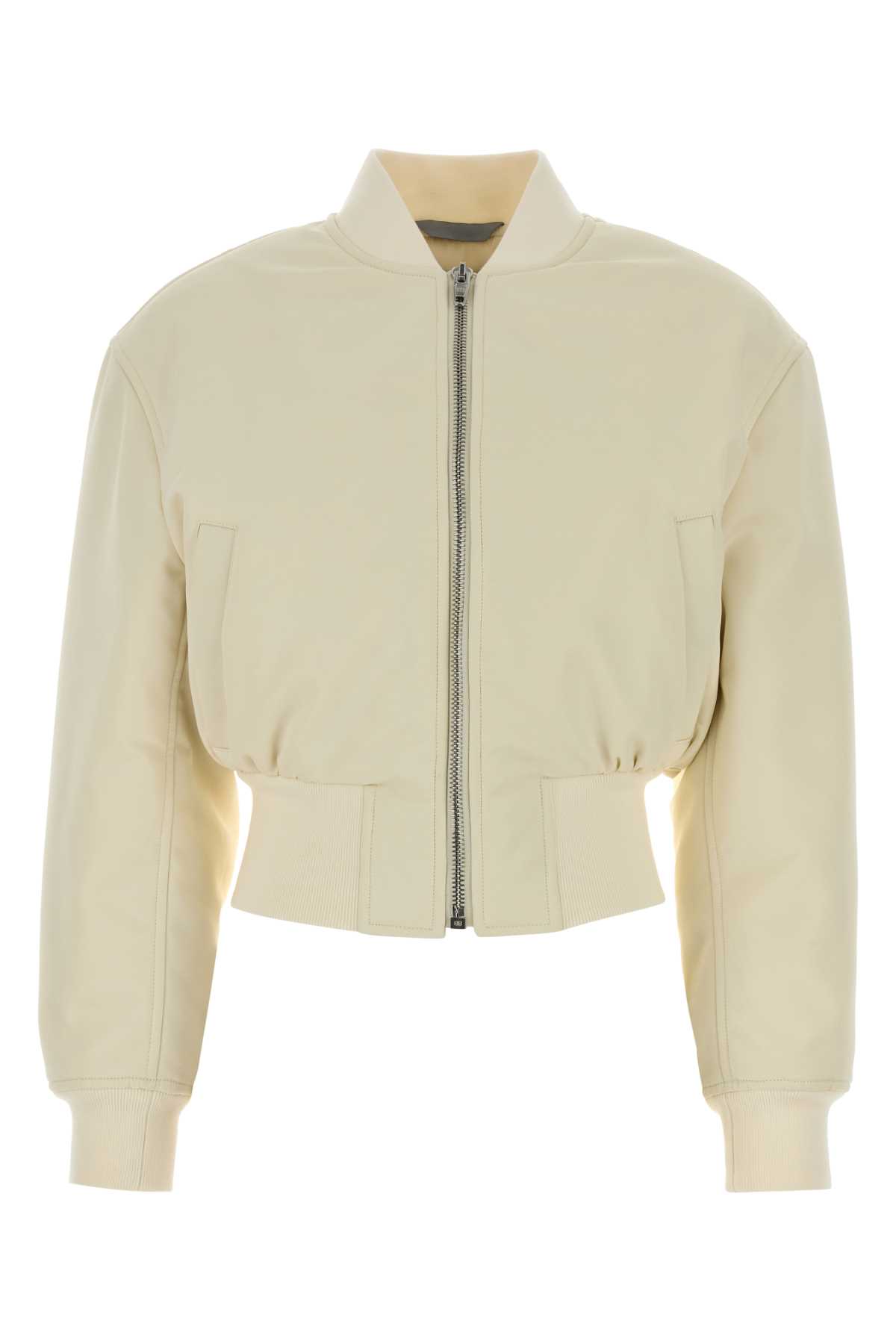 Balenciaga Ivory Polyester Bomber Jacket Maglie – Women