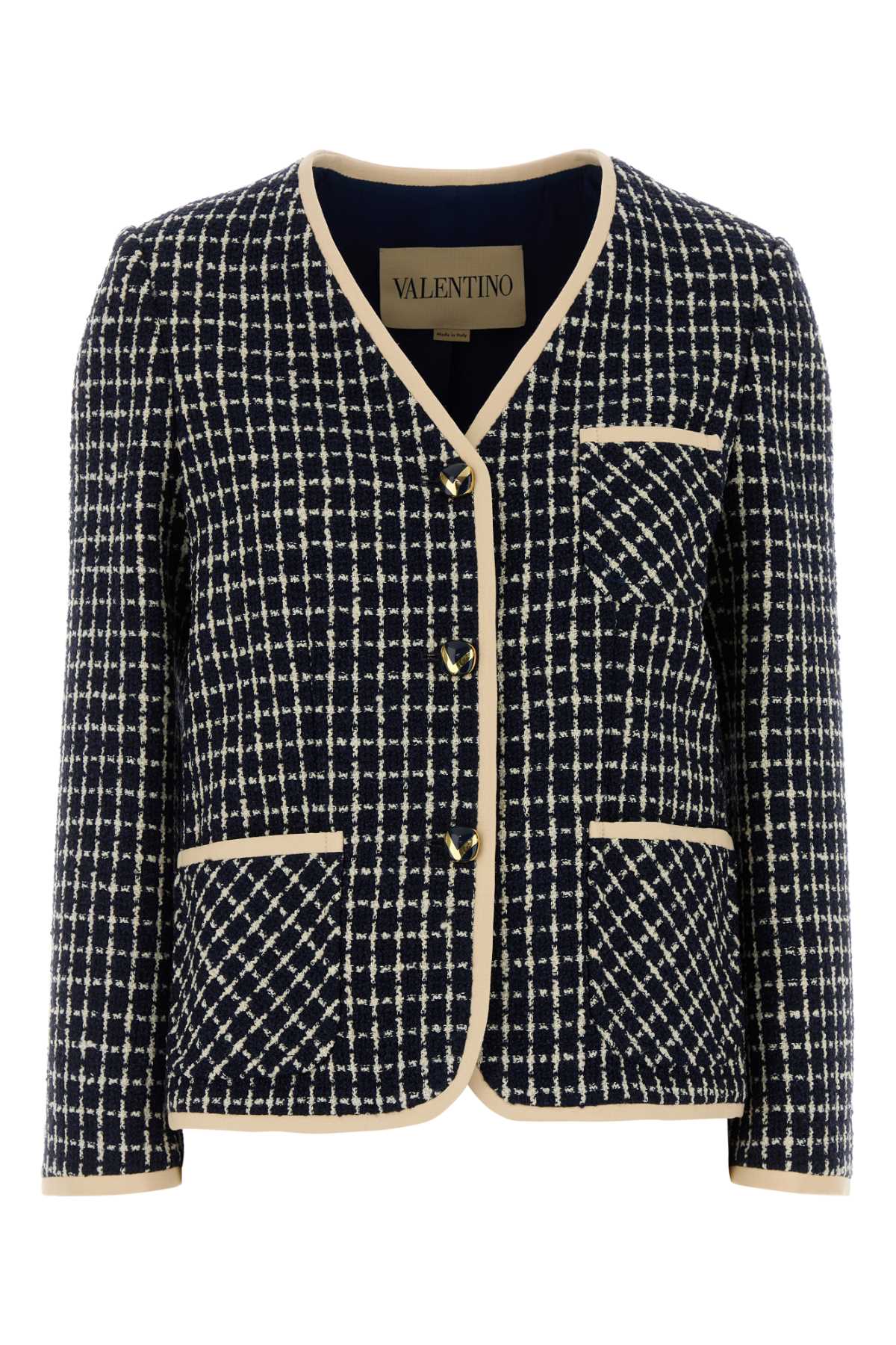 Valentino Garavani Embroidered Tweed Blazer 671 Giacche E Gilet – Women