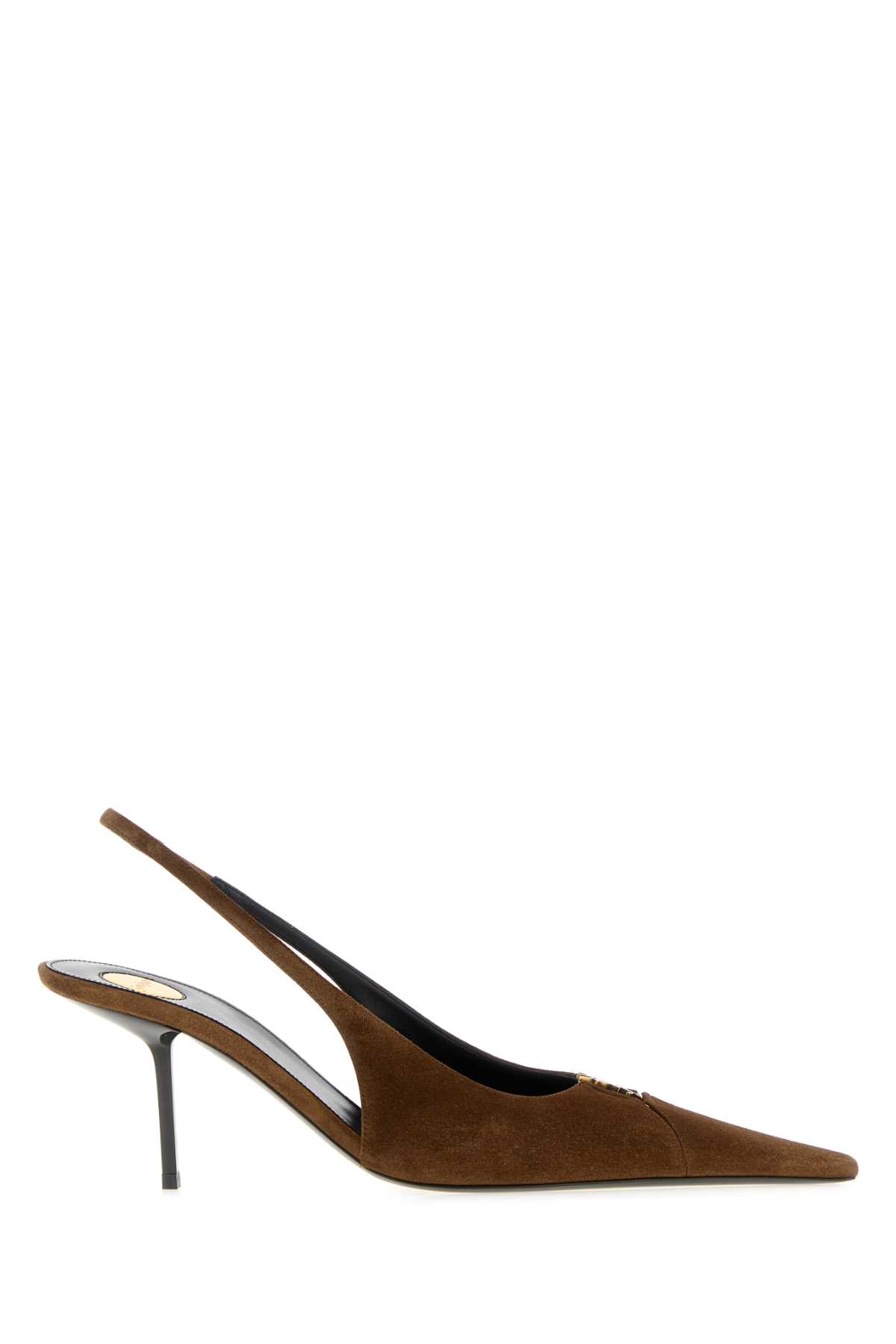 Saint Laurent Brown Suede Babylone Breteuil Pumps Darkhavanadarkhav Scarpe Con Tacco – Women