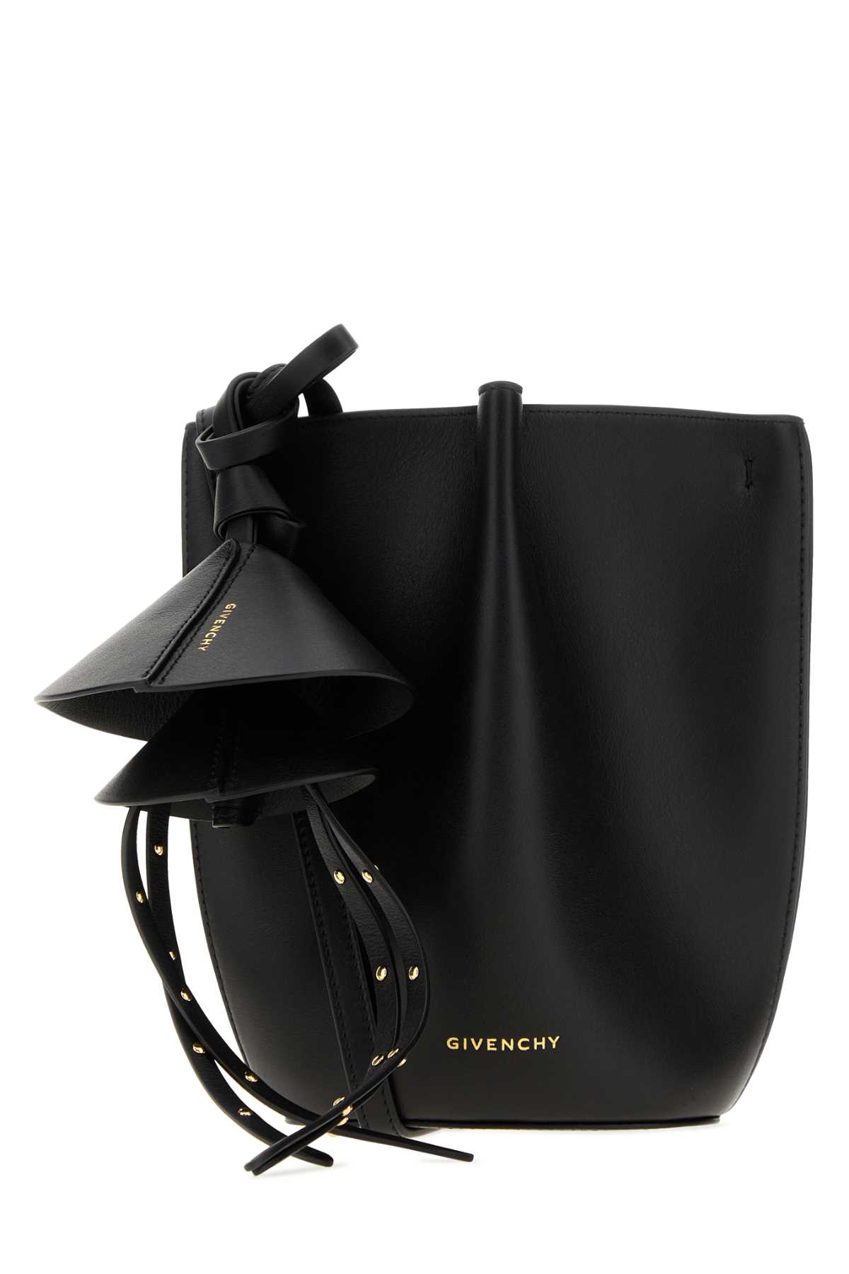 Givenchy Black Leather Nano Snap Bucket Bag Borse A Secchiello – Women
