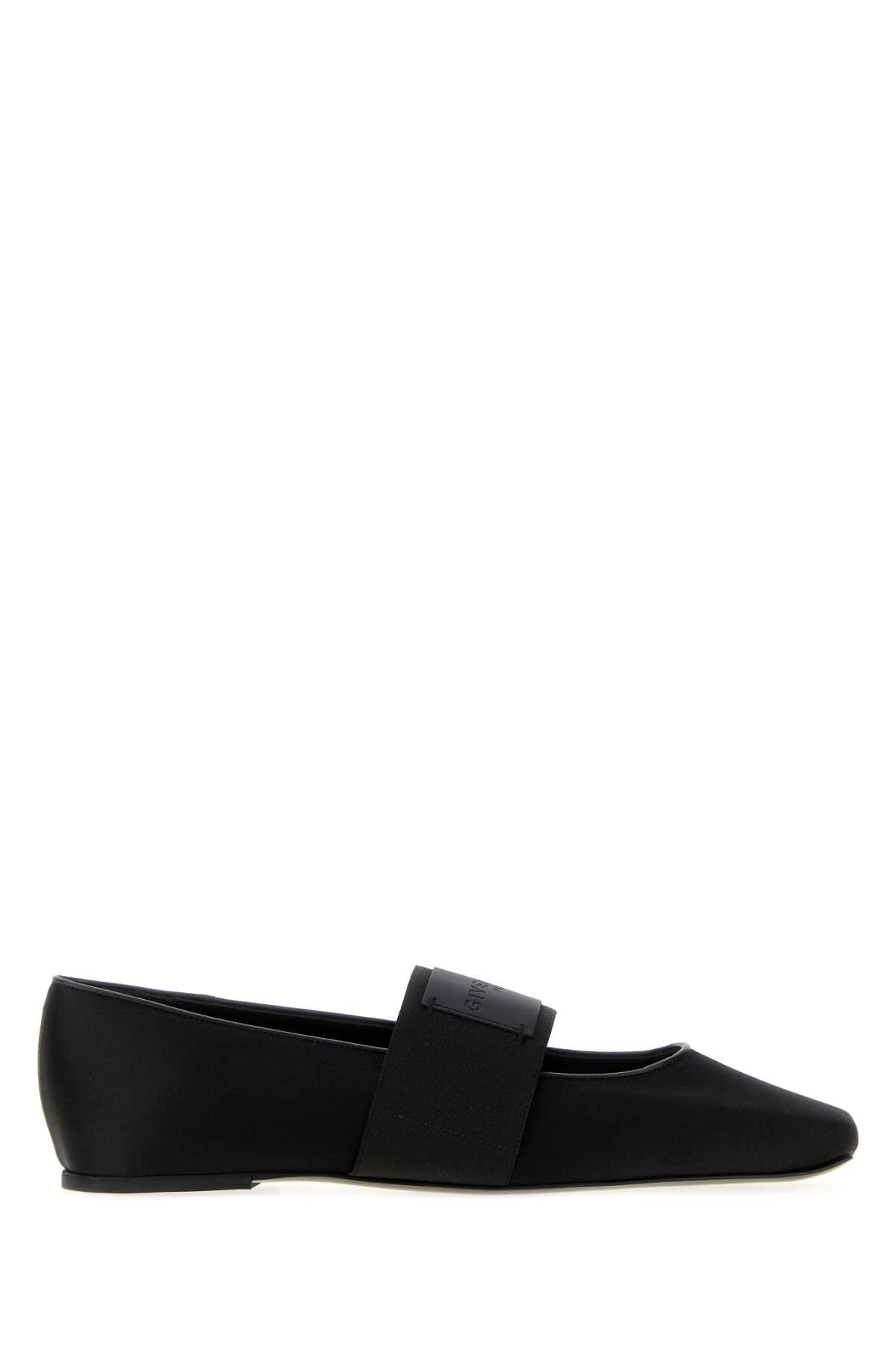 Givenchy Black Satin Ballerinas Ballerine – Women