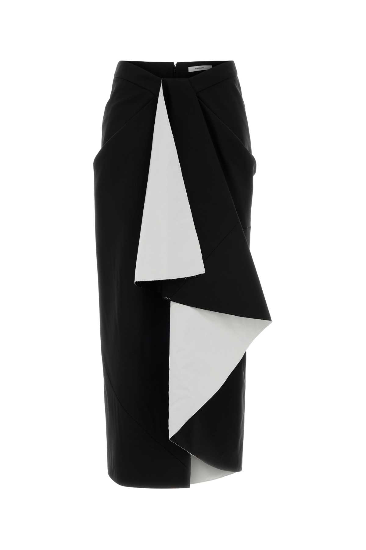 Givenchy Black Wool Blend Skirt Gonne – Women