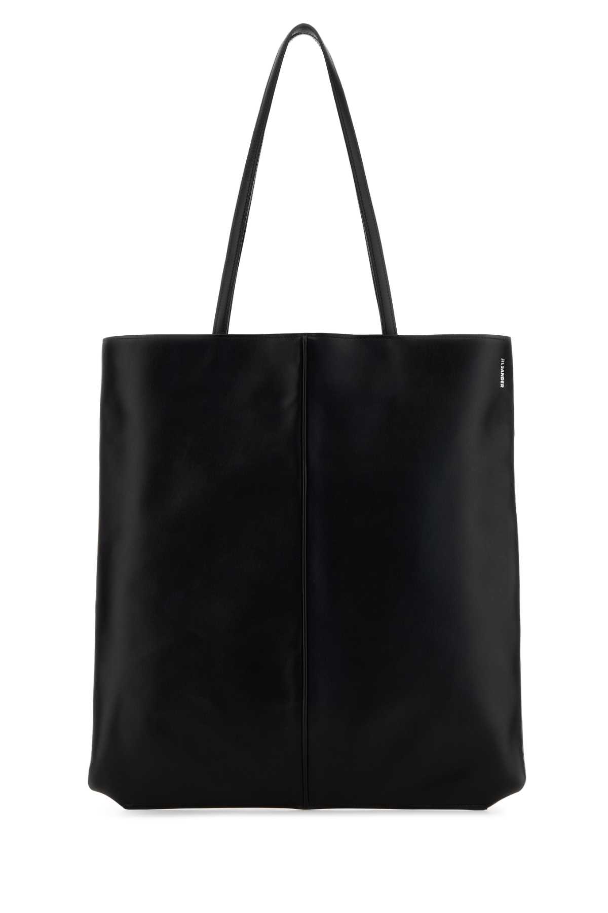 Jil Sander Black Leather Linea Shopping Bag Borse A Mano - Men