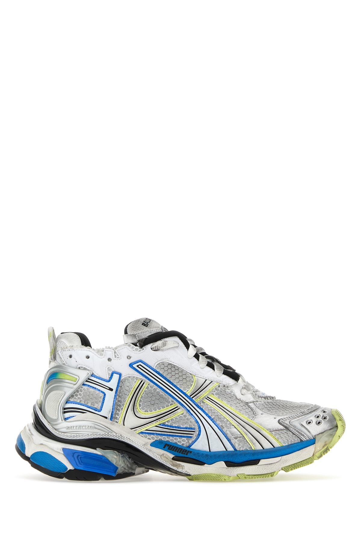 BALENCIAGA Balenciaga 772774w3rmu 9074 Whiteyellowblue Cotton / Sole: Rubber Sneaker　バレンシアガ 772774w3rmu 9074 ホワイトイエローブルー コットン/ソール:ラ